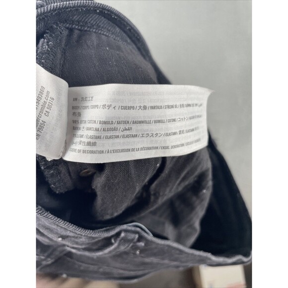 Abercrombie & Fitch Jeans Women 28|6 Short Black The Kick Flare Ultra High Rise - Picture 7 of 7